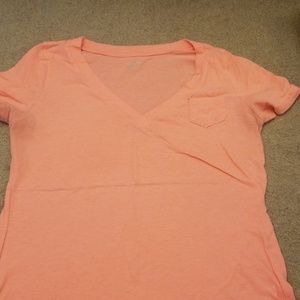 V-Neck Tee with Pocket